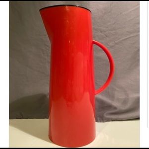 Vintage Red Mikasa Insulated Carafe MCM